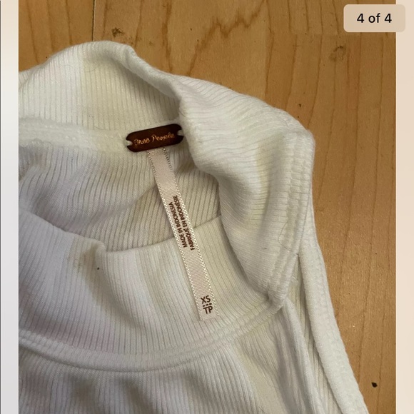 FREE PEPOLE downtown girl white tunic size XS blouse - Picture 4 of 4
